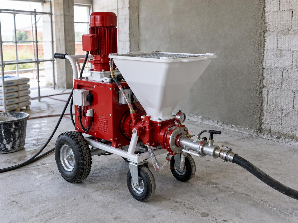Máquina profissional de reboco projetado